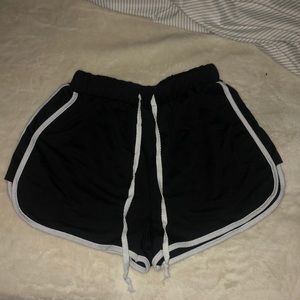 Shein Black Dolphin shorts.